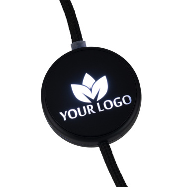 Logotrade advertising products photo of: Cable 4in1 with illuminated logo - LH-ZM02