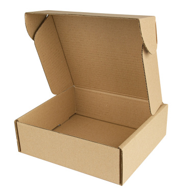 Logo trade promotional giveaways image of: Cardboard box - 22 x 20 x 7 cm