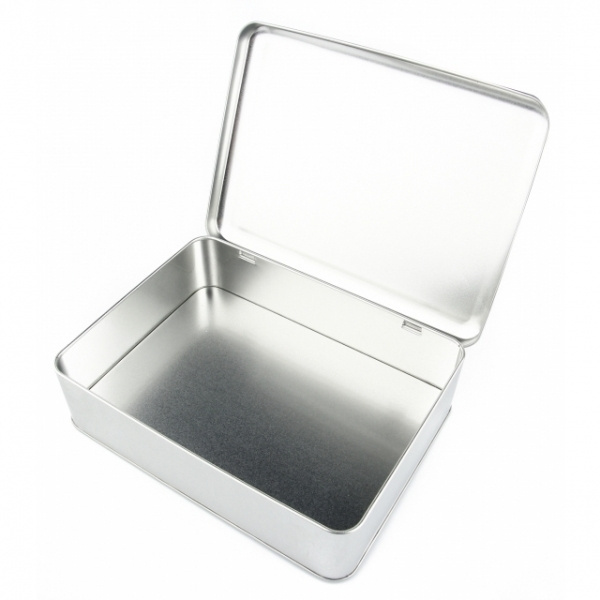 Logo trade promotional products image of: Metal box 18x12,6x4 cm