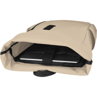 Logotrade promotional products photo of: Byron 15.6" GRS RPET roll-top backpack 18L