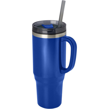 Logo trade promotional giveaway photo of: Melbourne 1200 ml RCS certified insulated tumbler with straw