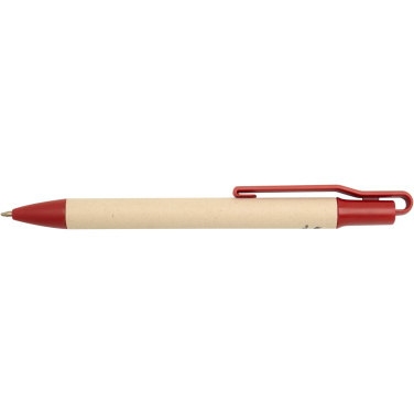 Logo trade promotional item photo of: Liliana sugarcane paper ballpoint pen (blue ink)