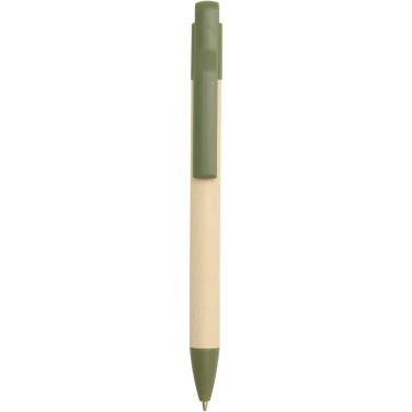 Logo trade advertising product photo of: Liliana sugarcane paper ballpoint pen (blue ink)