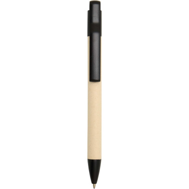 Logo trade promotional giveaway photo of: Liliana sugarcane paper ballpoint pen (blue ink)
