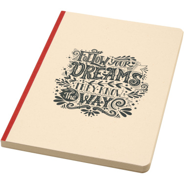 Logotrade promotional giveaways photo of: Liliana A5 sugarcane and RPET soft cover notebook