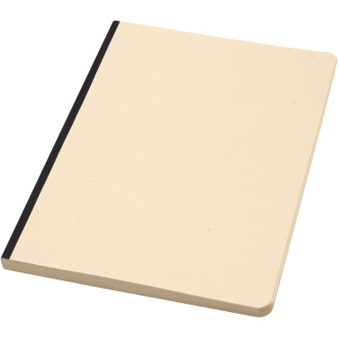 Logo trade business gifts image of: Liliana A5 sugarcane and RPET soft cover notebook