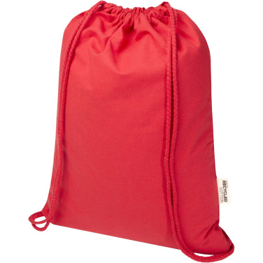 Logotrade advertising products photo of: Oregon Blend 140 g/m² GRS recycled drawstring bag 5L