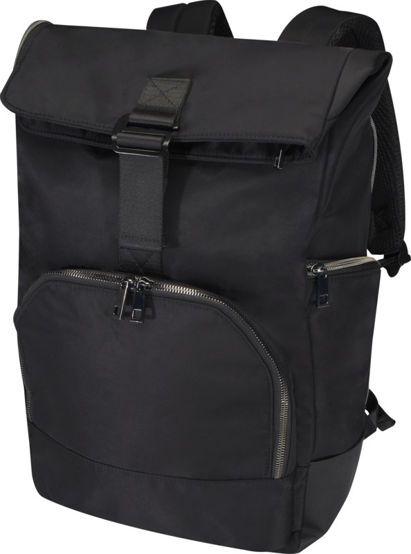 Logotrade corporate gifts photo of: Rhine 15” GRS recycled rolltop backpack 18L