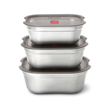 Logo trade promotional merchandise image of: Black+Blum Mealprep Box 3pcs Set Small, Medium, Large