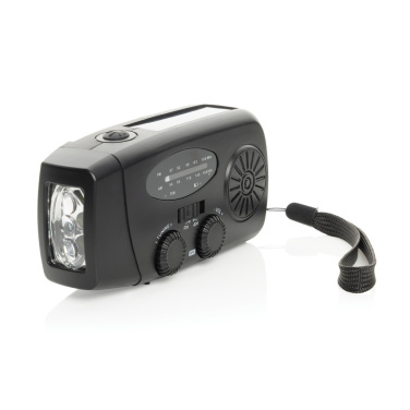 Logo trade promotional giveaways image of: RescueWave RCS recycled plastic emergency radio