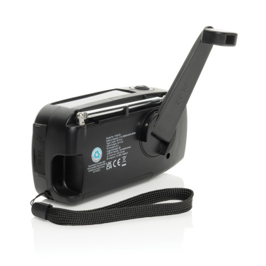 Logotrade promotional product picture of: RescueWave RCS recycled plastic emergency radio