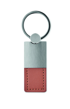Logotrade promotional giveaway picture of: PU and metal key ring Helsinki