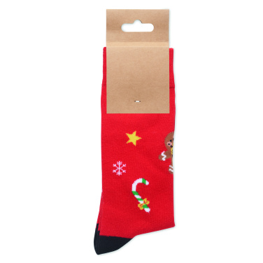 Logotrade promotional product picture of: Pair of Christmas socks L