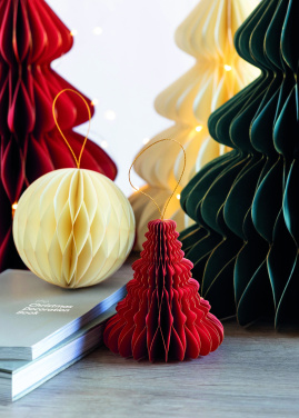 Logo trade corporate gifts image of: Christmas paper tree hanger