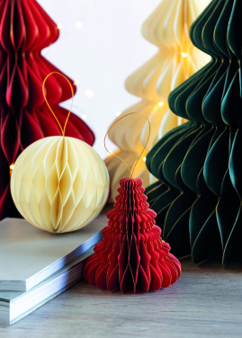 Logo trade promotional giveaway photo of: Christmas paper tree hanger