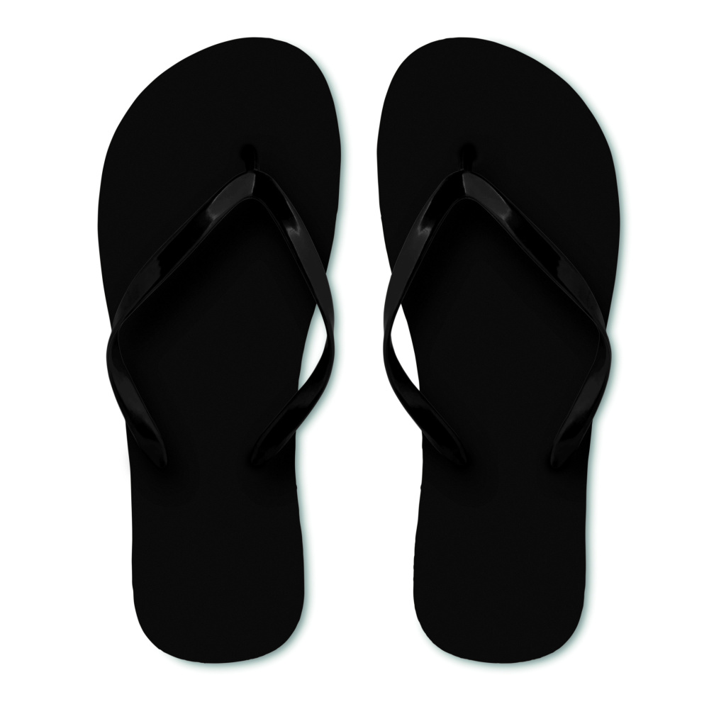 Logo trade business gifts image of: EVA beach slippers L