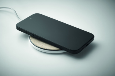 Logo trade promotional giveaway photo of: Cork wireless charger 15W