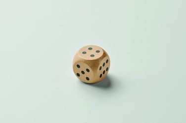 Logotrade promotional giveaway picture of: Schima wooden dice 3cm dia