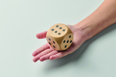 Logotrade promotional items photo of: Schima wooden dice 5cm dia