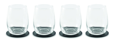 Logo trade promotional product photo of: Set of 4 PU coasters
