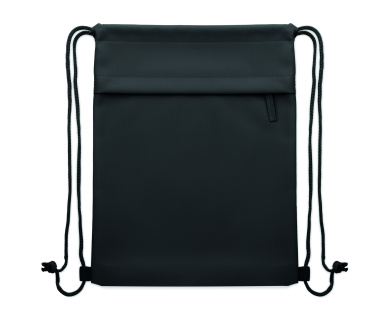 Logo trade promotional products image of: Drawstring bag in 600D RPET