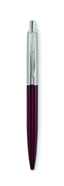 Logo trade promotional giveaways image of: Push button pen in box