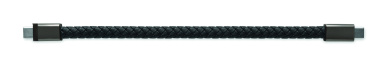 Logo trade promotional gifts image of: Braided bracelet cable type-C