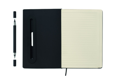 Logo trade promotional giveaway photo of: A5 notebook with phone holder