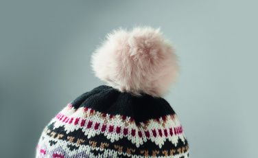 Logo trade promotional gifts picture of: Knitted beanie with ear flap