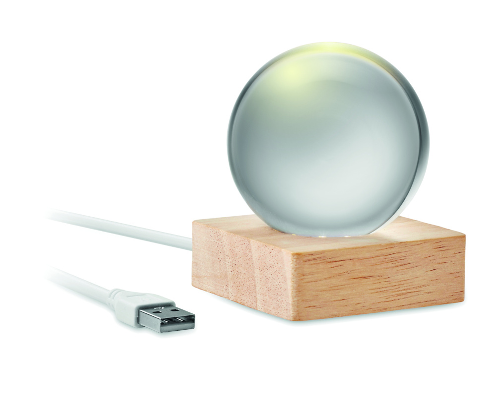 Logo trade promotional gifts picture of: LED glass ball