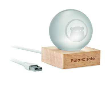 Logotrade promotional giveaway image of: LED glass ball