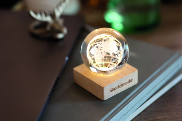 Logo trade promotional merchandise picture of: LED globe glass ball