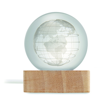 Logo trade advertising products image of: LED globe glass ball