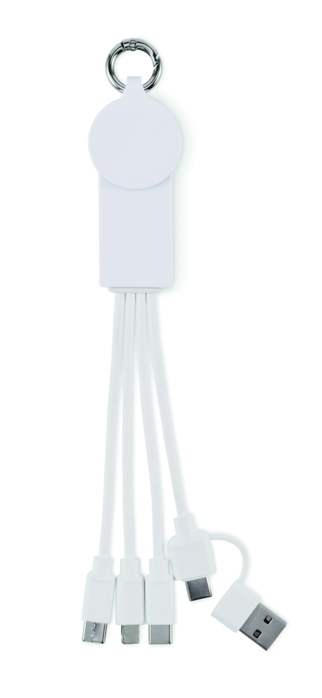 Logo trade advertising product photo of: 2 in 1 charging cable type-C