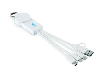 Logo trade promotional items image of: 2 in 1 charging cable type-C
