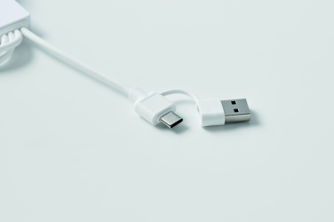 Logotrade advertising products photo of: 2 in 1 charging cable type-C