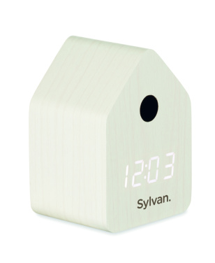 Logo trade promotional items picture of: MDF cuckoo alarm clock