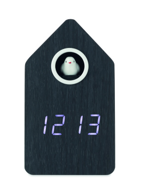 Logo trade promotional items picture of: MDF cuckoo alarm clock
