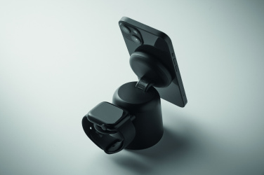 Logo trade promotional giveaway photo of: 3 in 1 wireless charger 15W