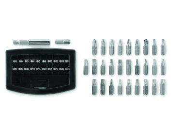 Logo trade promotional merchandise picture of: 32 pcs screwdriver bit set