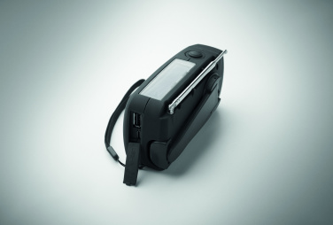 Logo trade promotional gifts picture of: Portable radio SOS with LED torch