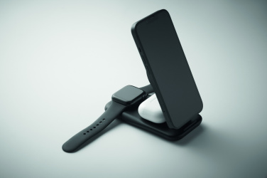 Logo trade advertising products picture of: 3 in 1 wireless charger 15W