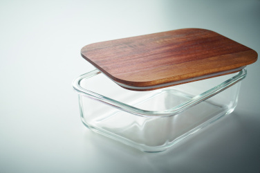 Logo trade promotional items image of: Glass lunch box 800ml