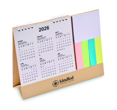 Logo trade advertising product photo of: Desk calendar with memo pad