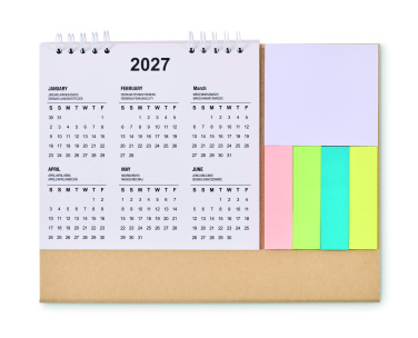 Logo trade promotional items picture of: Desk calendar with memo pad