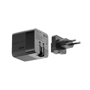 Logo trade advertising products picture of: Urban Vitamin Mendocino 65W GaN charger retractable cable