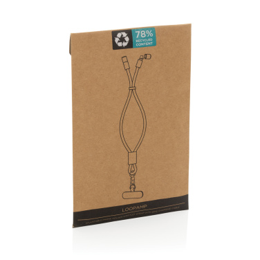 Logotrade promotional merchandise photo of: LoopAmp RCS RPET adjustable phone wrist strap 60W cable