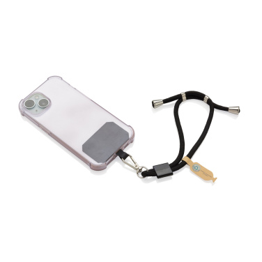 Logotrade promotional products photo of: CarryLoop RCS recycled PET adjustable phone holder wristlet