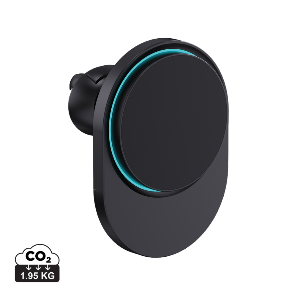 Logo trade promotional gifts picture of: PowerCruze RCS rplastic 15W magnetic charging car holder