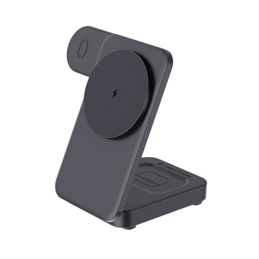 Logo trade promotional gifts picture of: Urban Vitamin Arcadia RCS rplastic 15W 3in1 magnetic charger